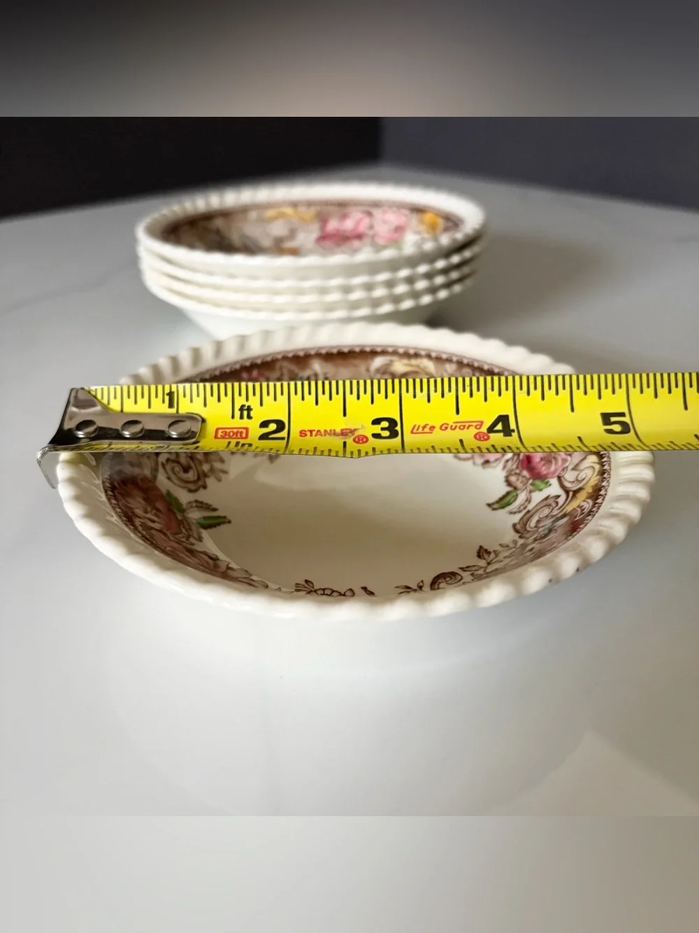 SET of 5 Dessert Berry Bowls - Devonshire by Johnson Brothers